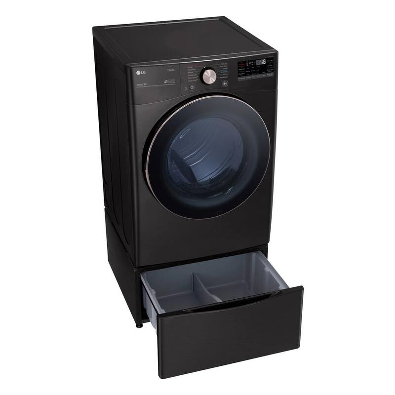 7.4 Cu. Ft. Vented Smart Stackable Gas Dryer in Black Steel B8062