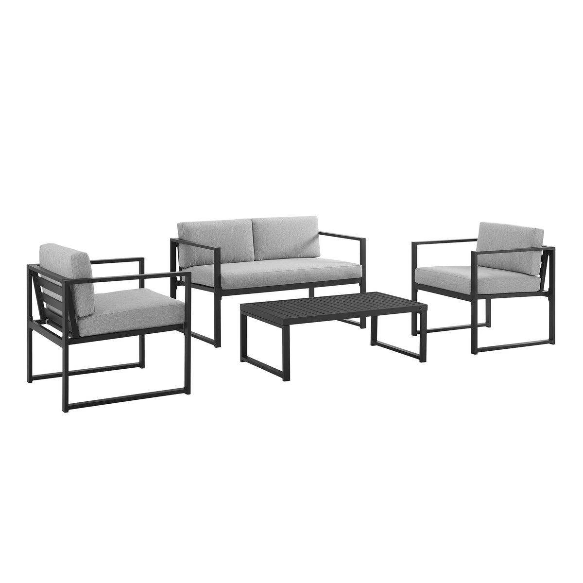 Gray 4 Piece Conversation Set C2991