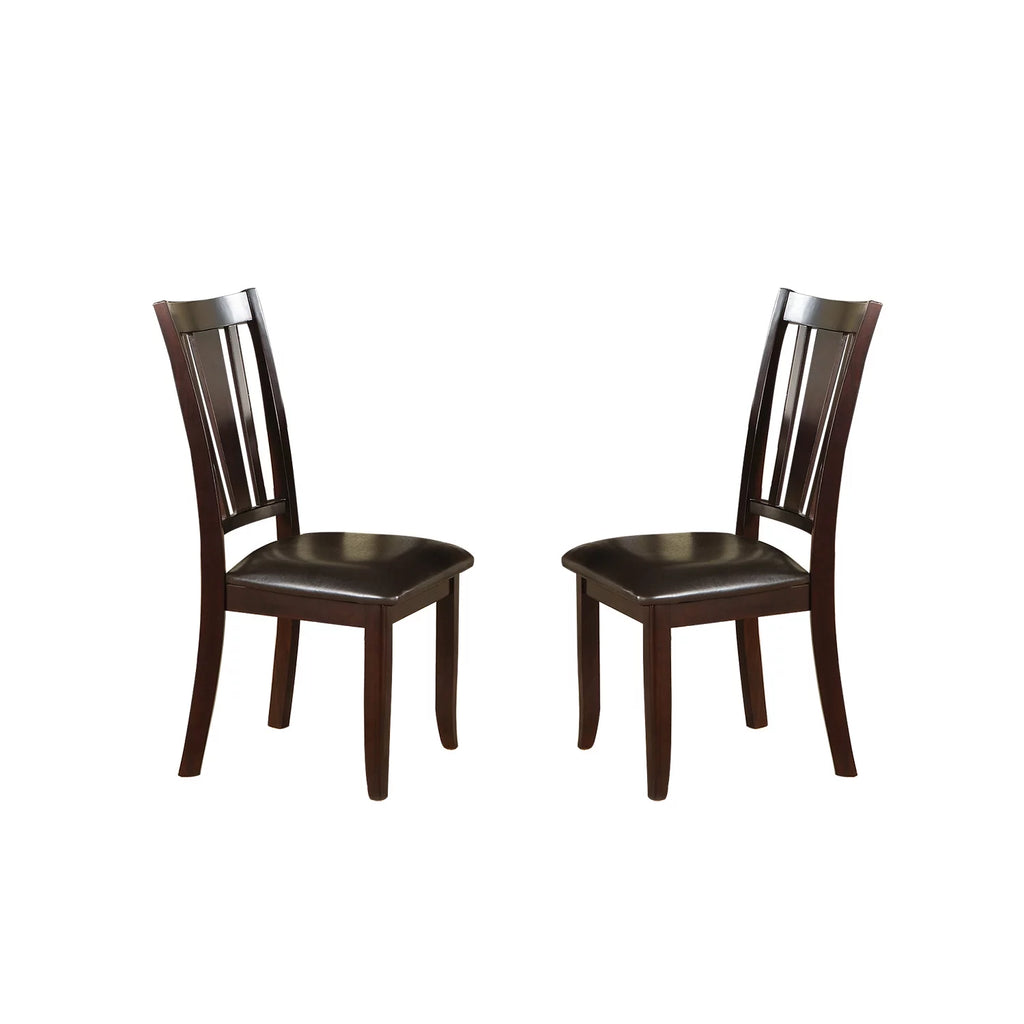 Espresso Slat Back Dining Chairs Set of 2 G8013