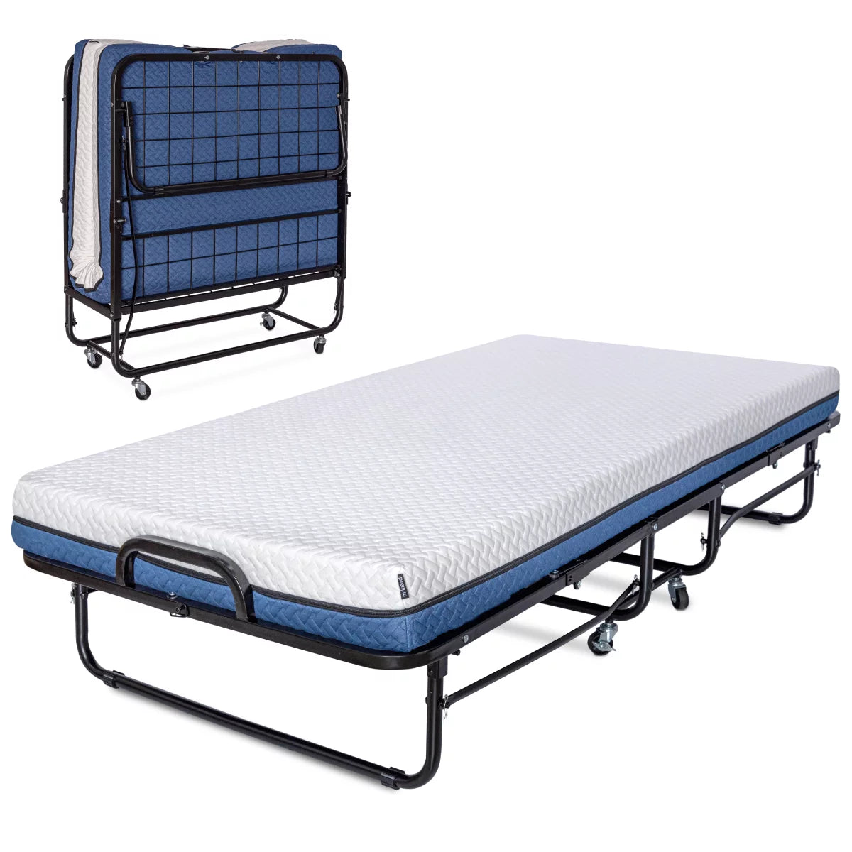 Folding Bed with Memory Foam Mattress Twin Size N33709
