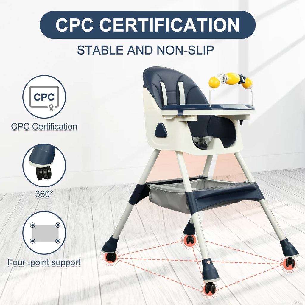 4-in-1 Baby High Chair Blue K213