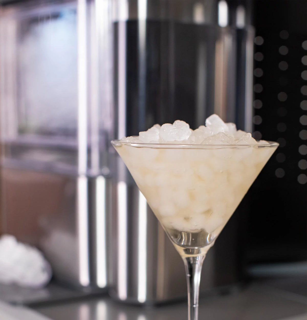 Countertop Nugget Ice Maker with Side Tank Stainless Steel H9457