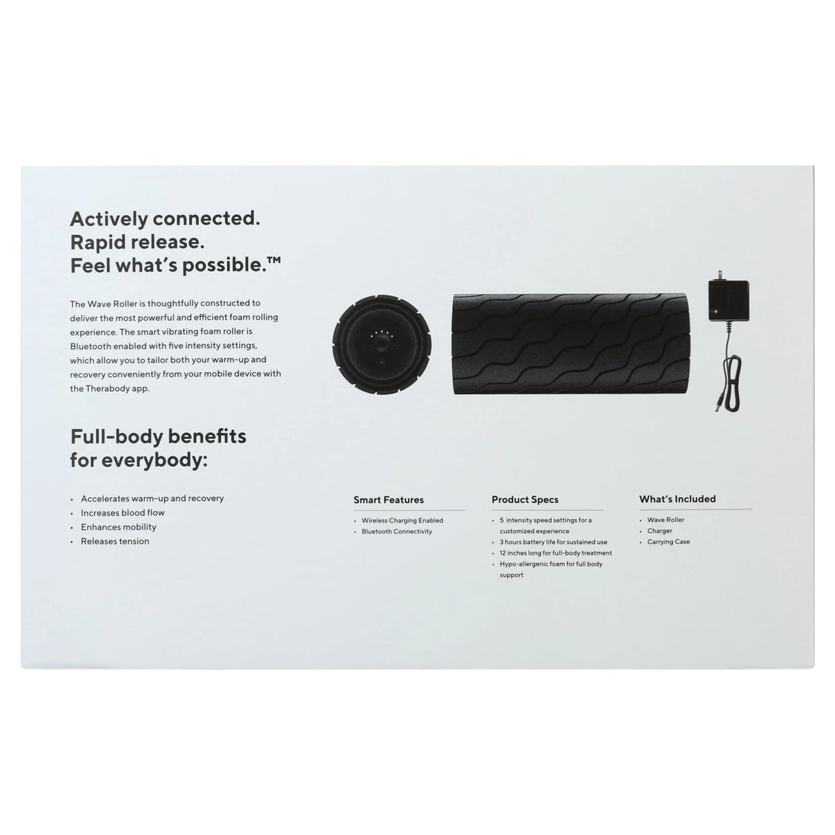 Black Vibrating Foam Roller A815600