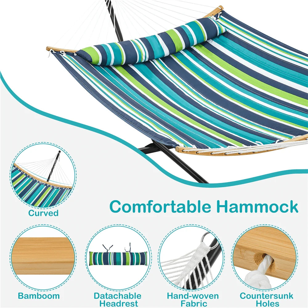 Padded Hammock with Steel Stand Z88637