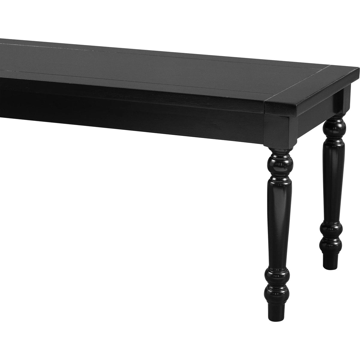 Black Dining Bench H340