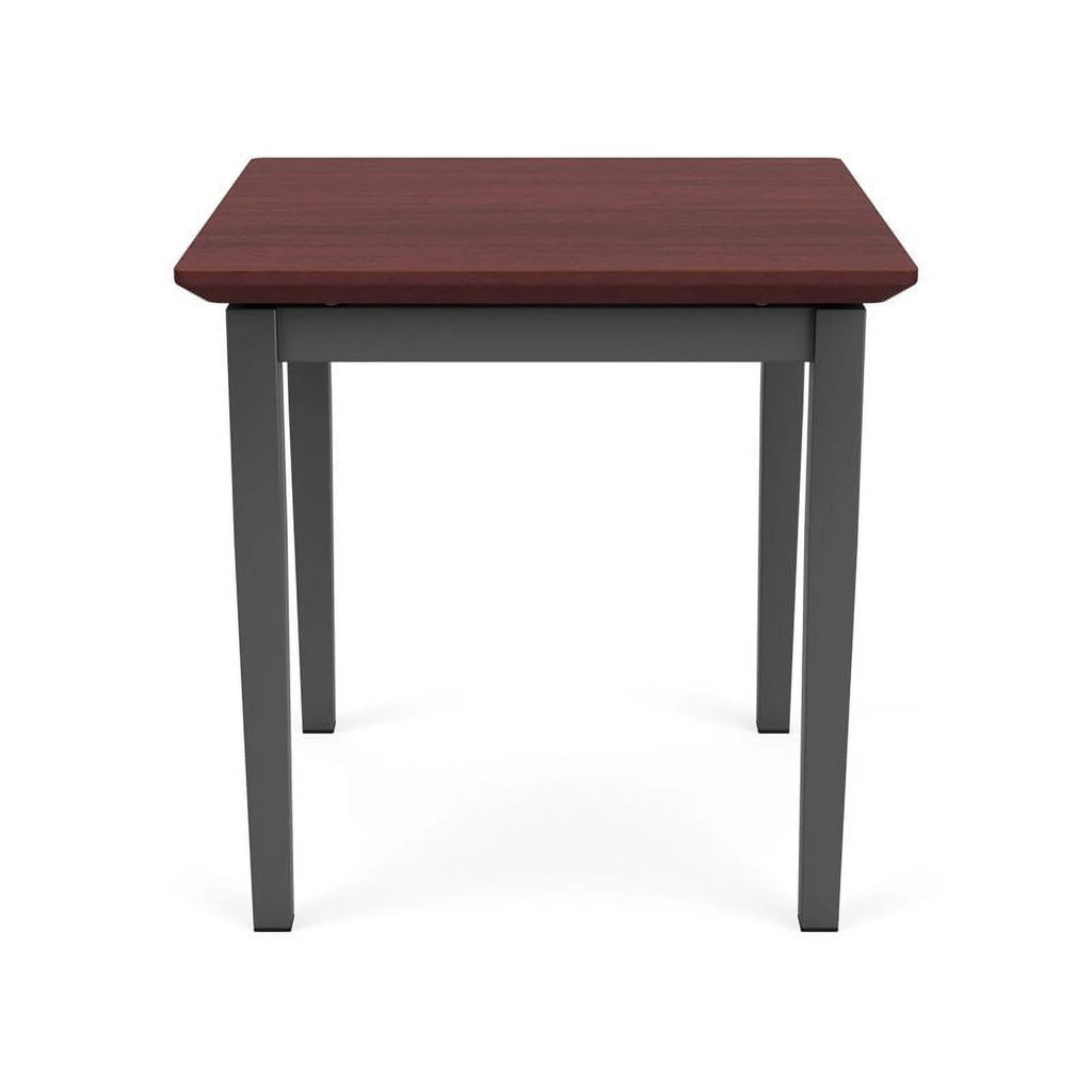 Charcoal and Chelsea Mahogany Steel End Table X9999