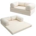 Beige Queen Folding Sofa Bed W389