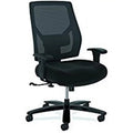 Black Big & Tall Task Chair with Adjustable Arms V237446