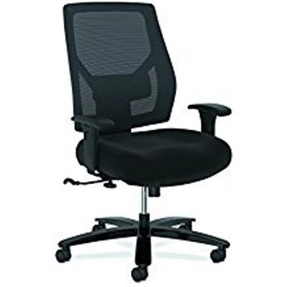 Black Big & Tall Task Chair with Adjustable Arms V237446