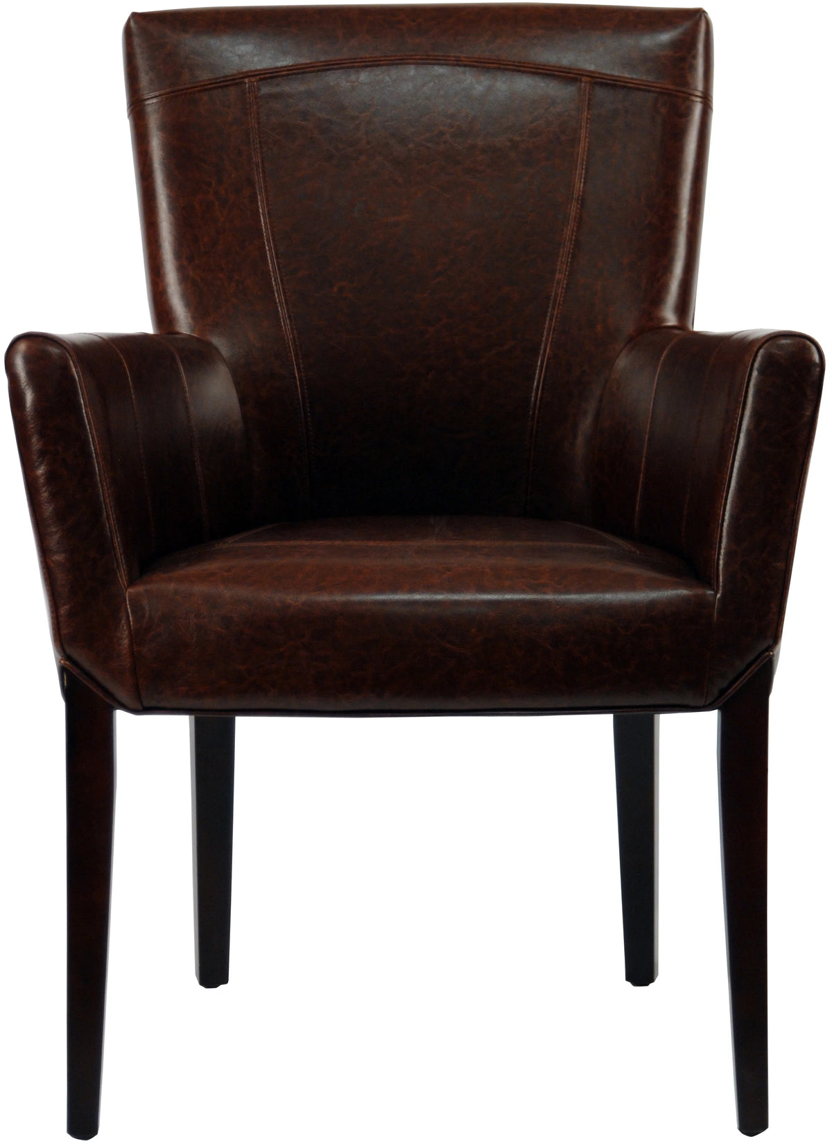 Brown Leather Arm Chair N399