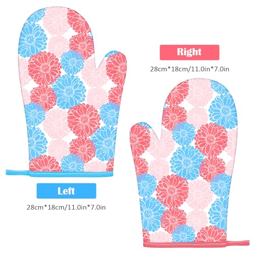 Christmas Oven Mitts Gloves Heat Resistant Silicone H365843