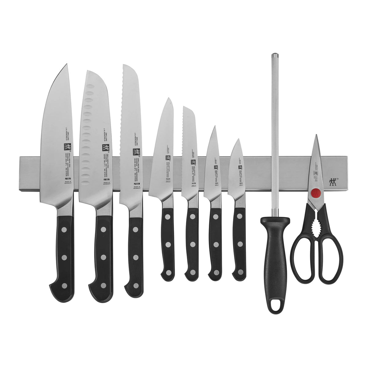 10 Pc Stainless Knife Set with Magnetic Bar G871