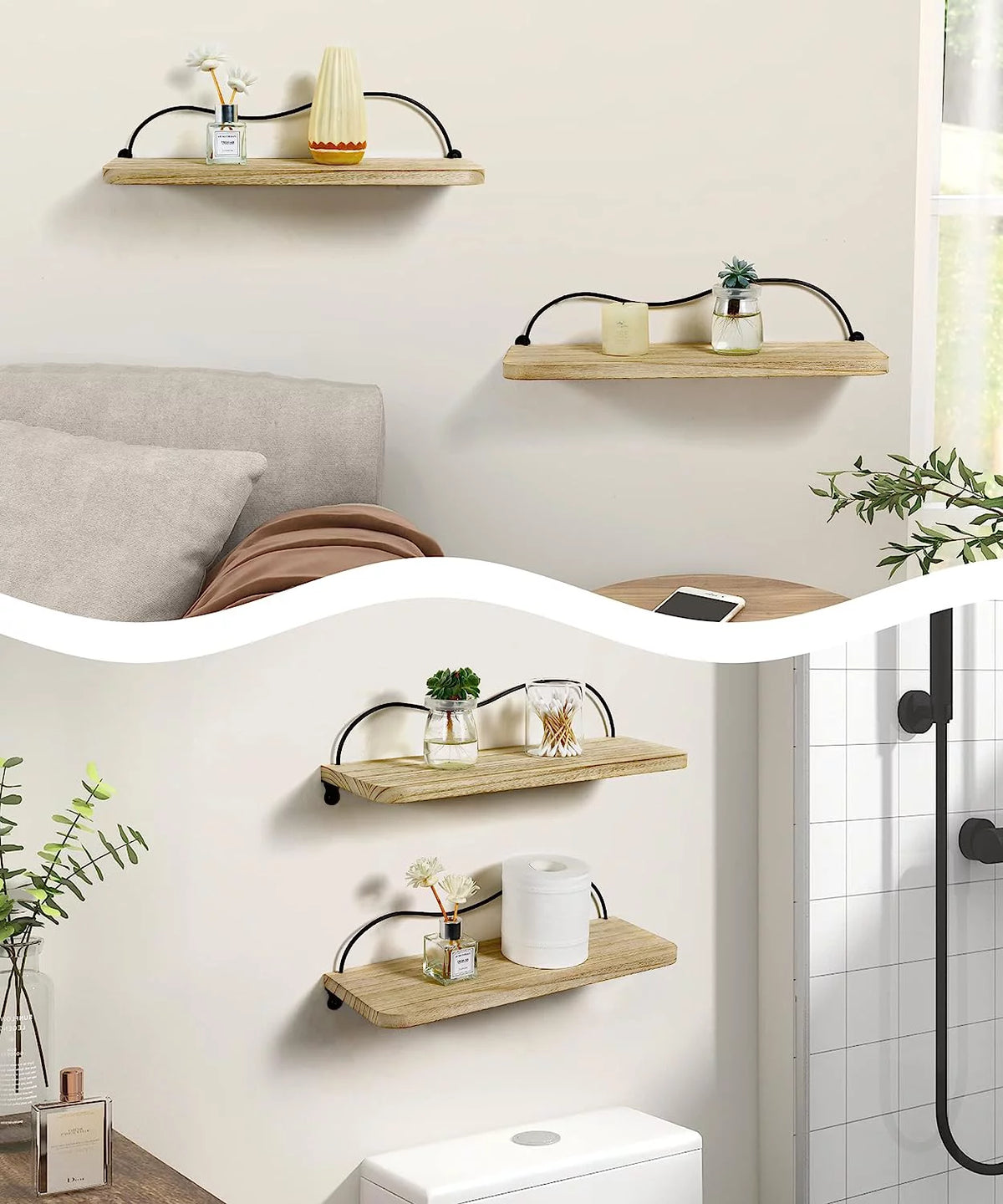 Floating Shelves Set of 2 V44526
