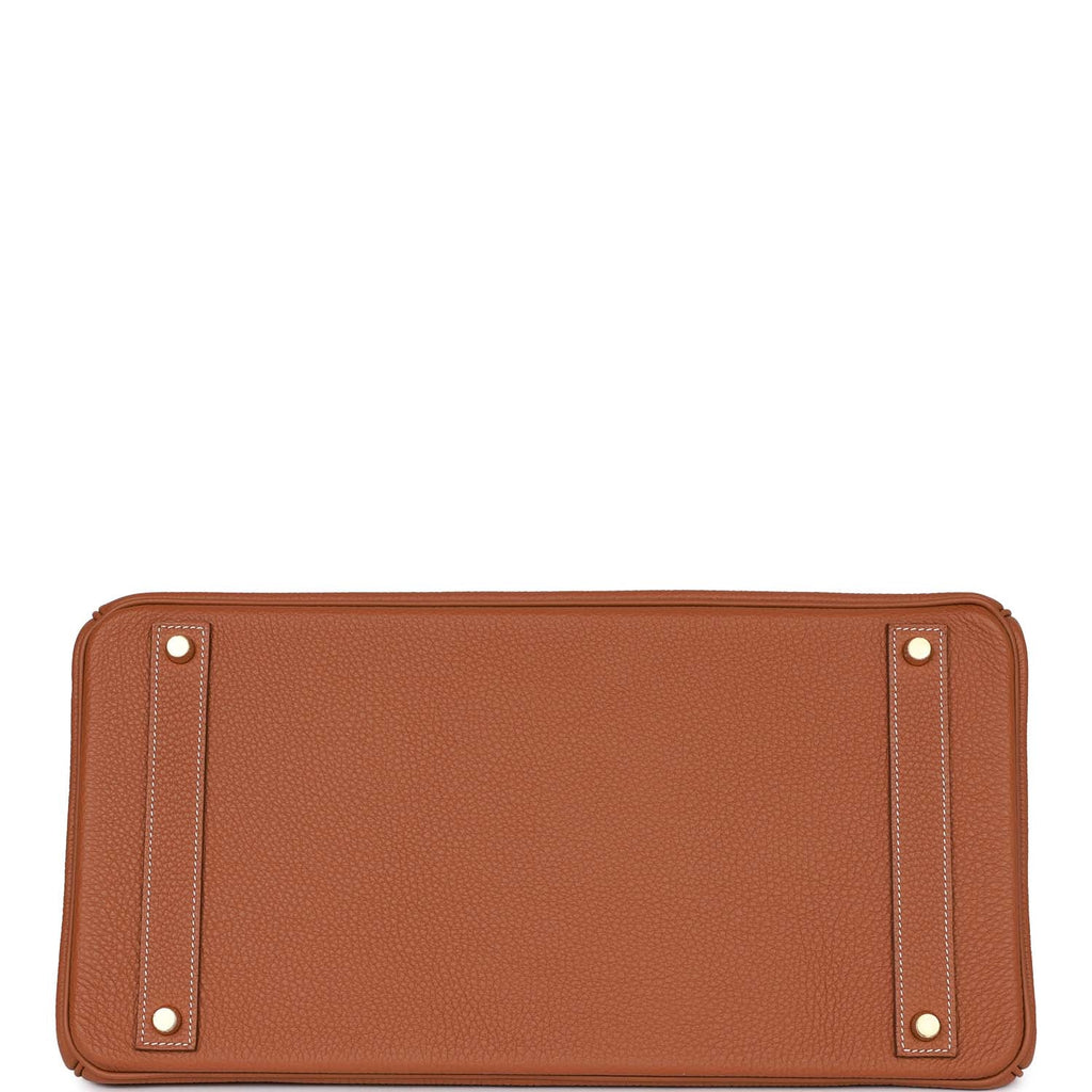 Gold Togo Leather Handbag Q4843