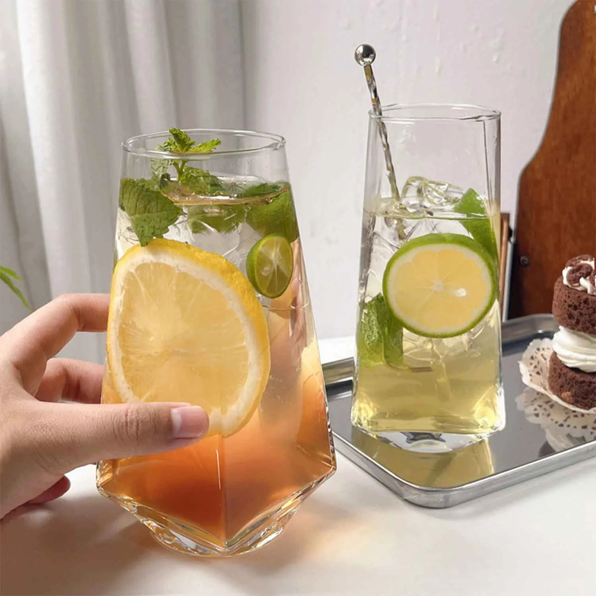 500ml Rhombic Drinking Glasses Y142