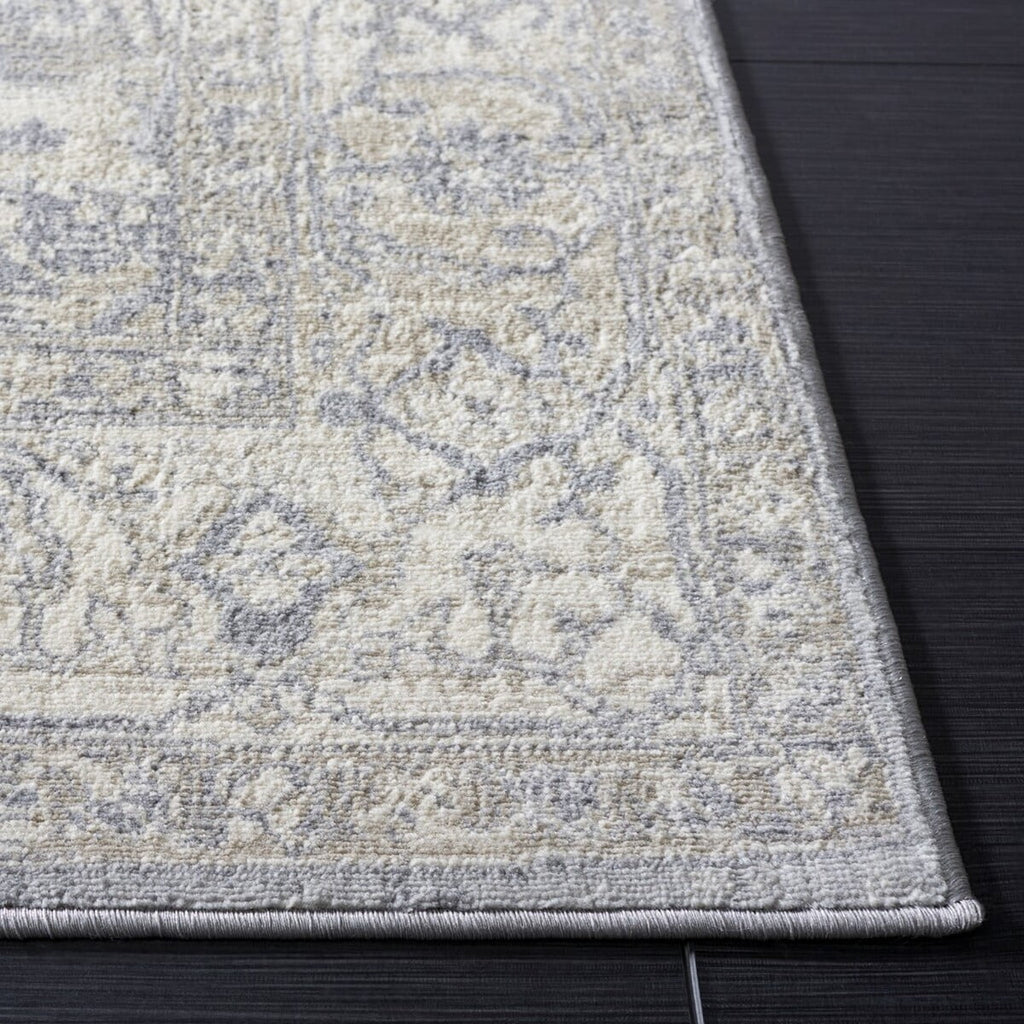 Grey Beige Traditional Area Rug 6' x 9' L10448