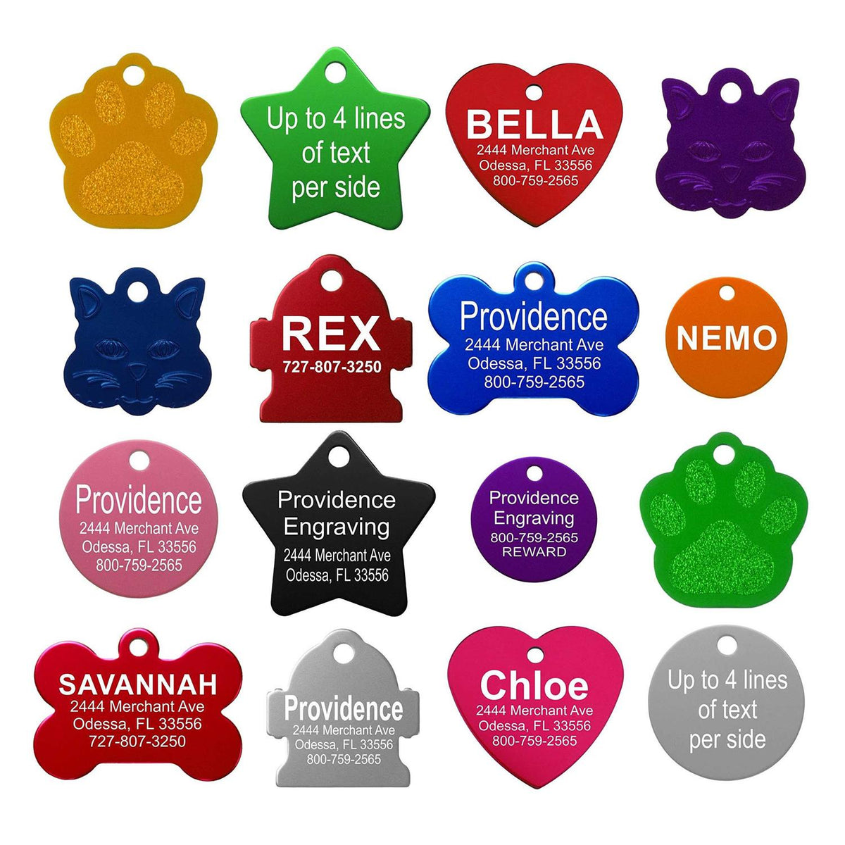Anodized Aluminum Pet ID Tags R11711