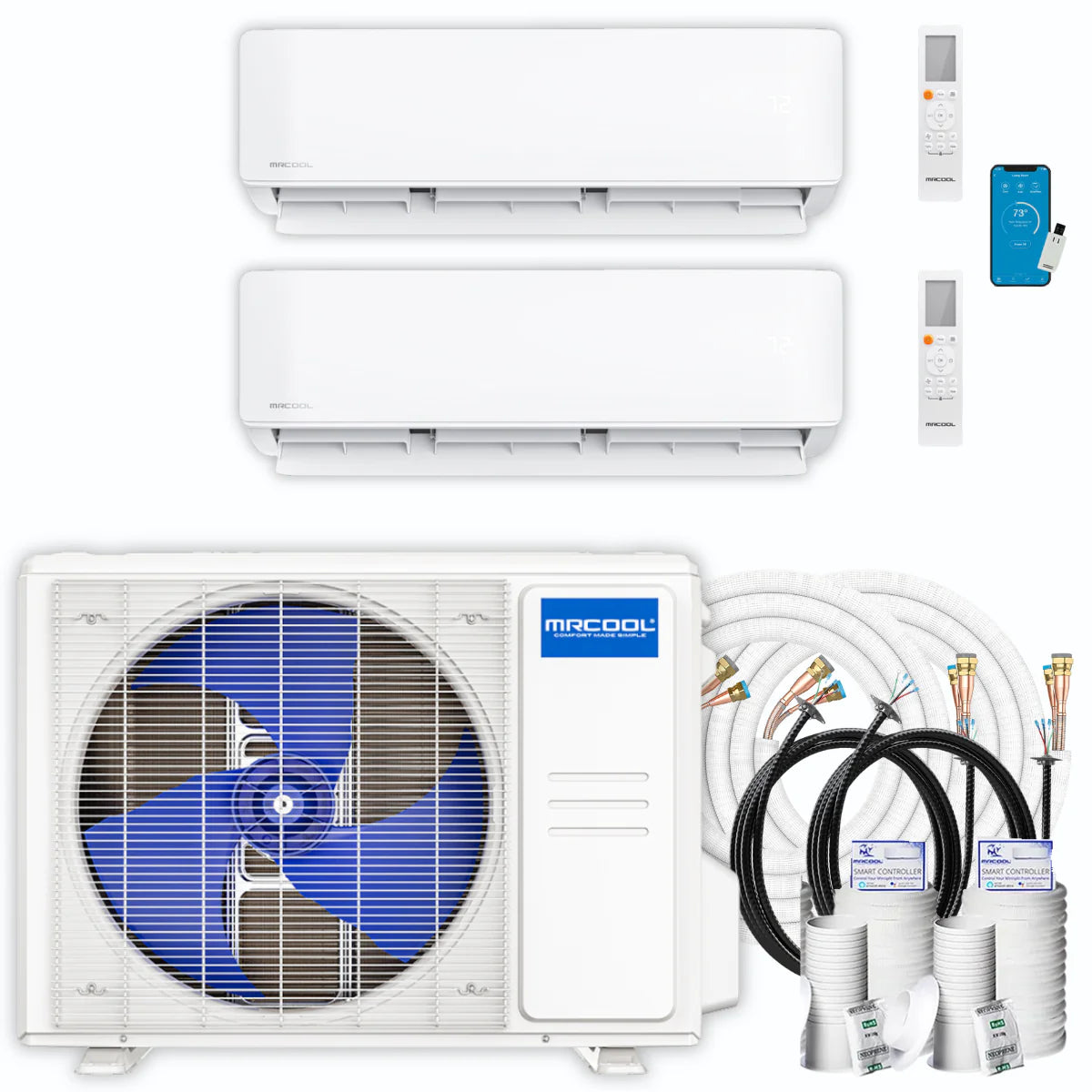 21,000 BTU 2 Zone Ductless Air Conditioner and Heat Pump B597