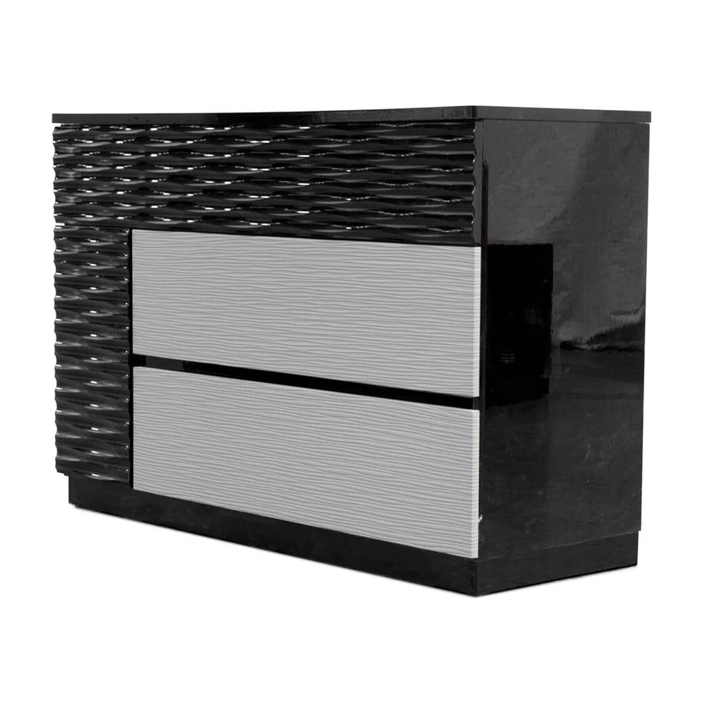 Black 6 Drawer Poplar Wood Dresser M665865