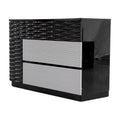 Black 6 Drawer Poplar Wood Dresser M665865