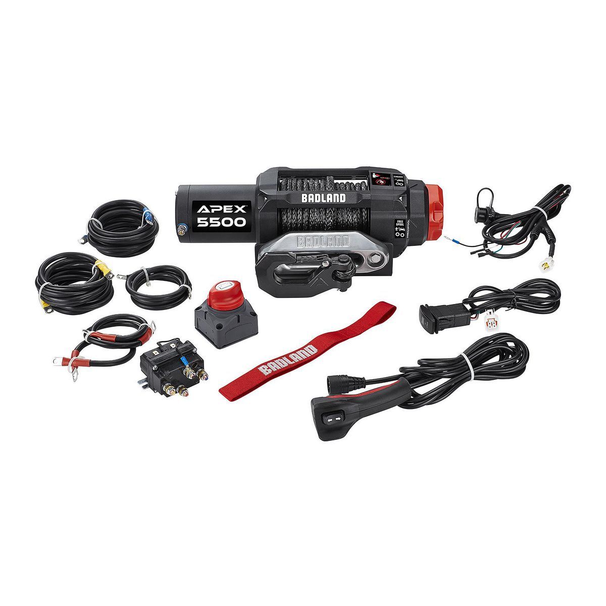 5500 lb. UTV Winch with Synthetic Rope B67925