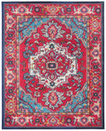 Red Turquoise 10' x 14' Area Rug Z94218