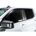 Smoke W/Chrome Trim 4 Pc Low Profile Ventvisor Z146