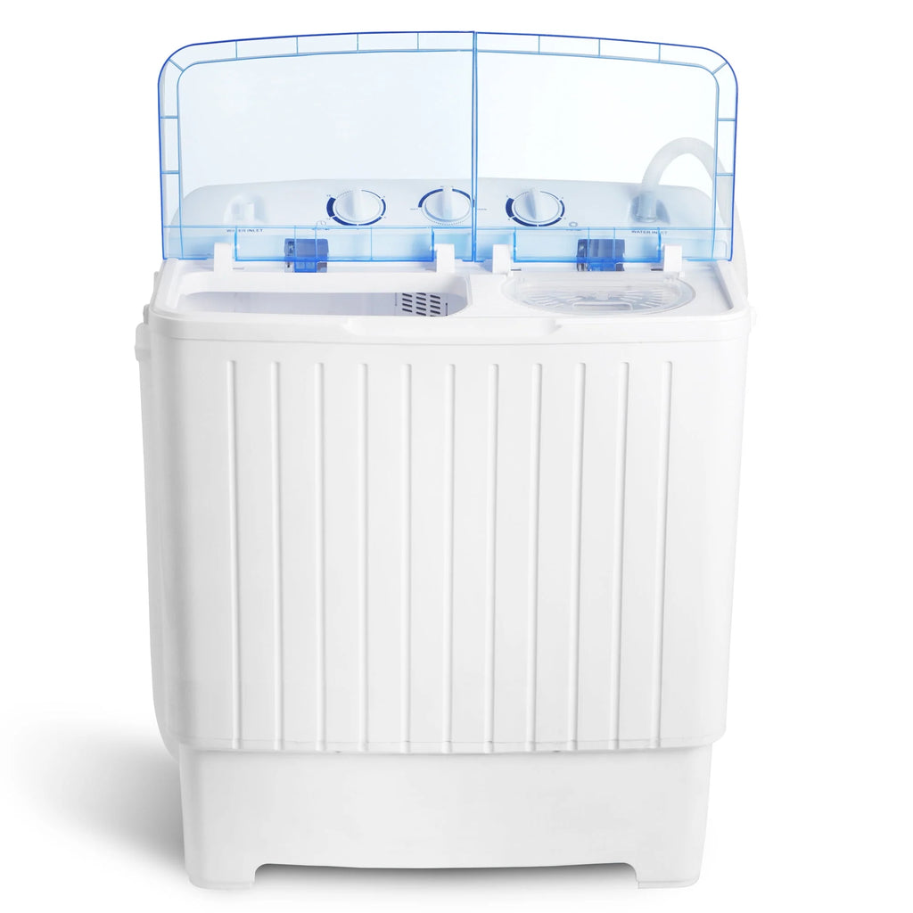 Portable Compact Twin Tub Washing Machine 11lb Washer 6.6lb Spin Dryer E180
