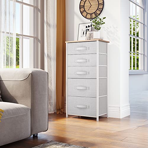 Tall 5 Drawer Fabric Dresser X834432