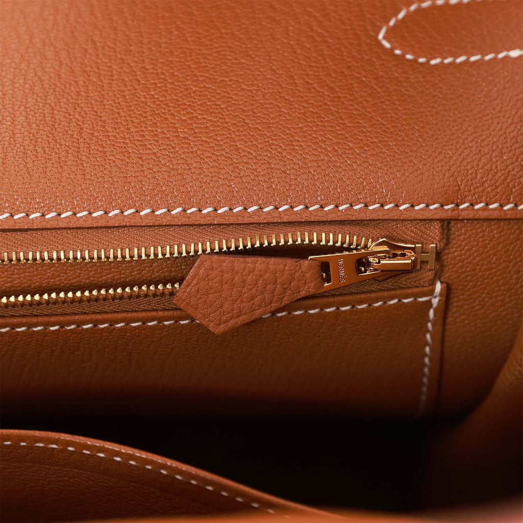 Gold Togo Leather Handbag Q4843