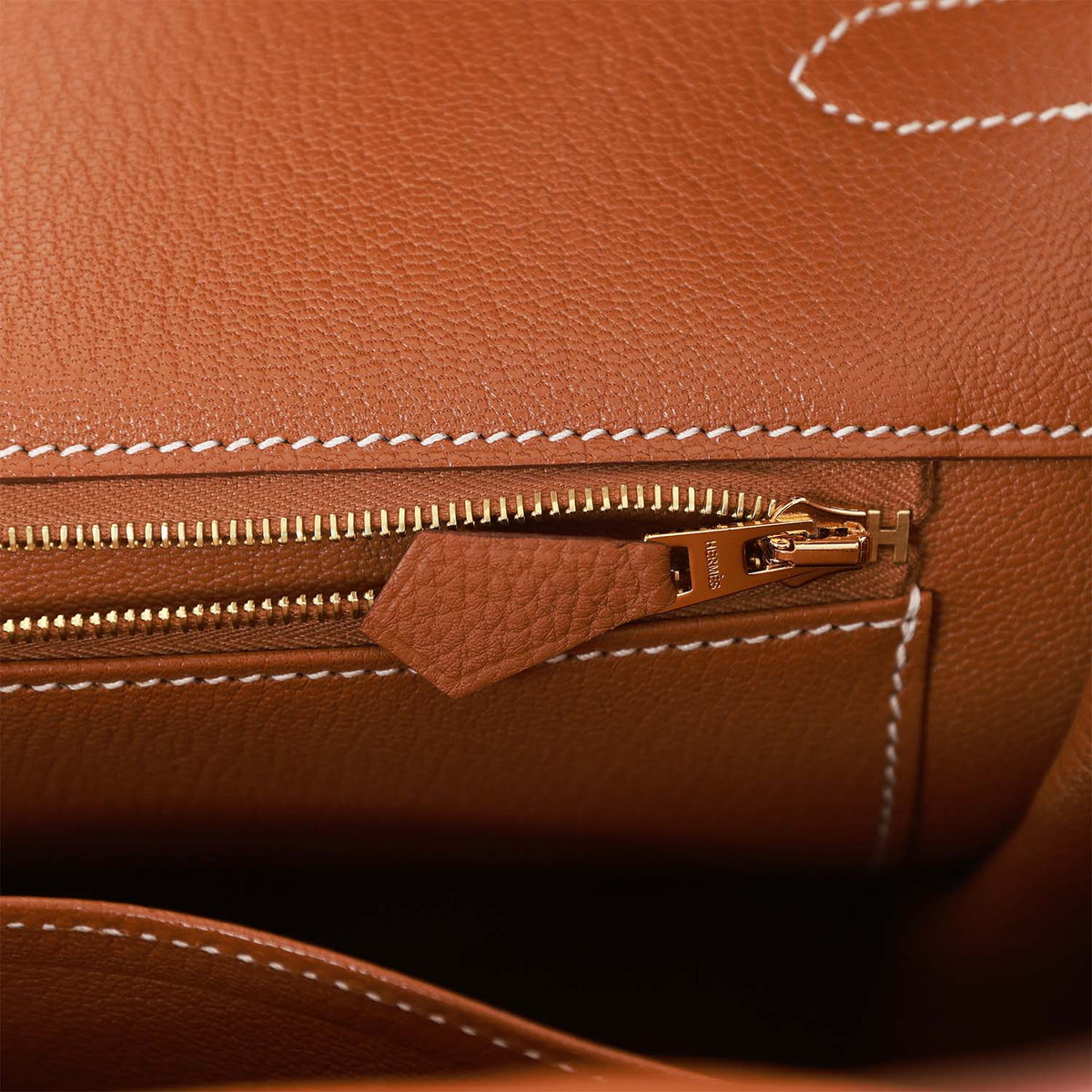 Gold Togo Leather Handbag Q4843