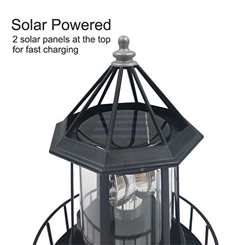 LED Solar Powered Lighthouse Waterproof Light O4002