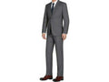 Charcoal Gray Solid Two Button Slim Fit Suit N379643