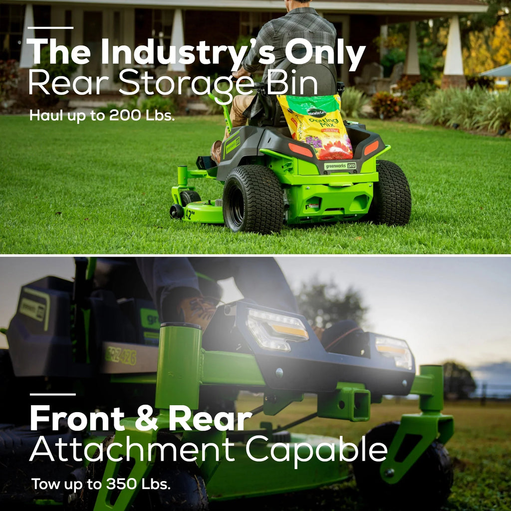 60V 42” Electric Zero Turn Mower with 8 Ah Batteries Q7738
