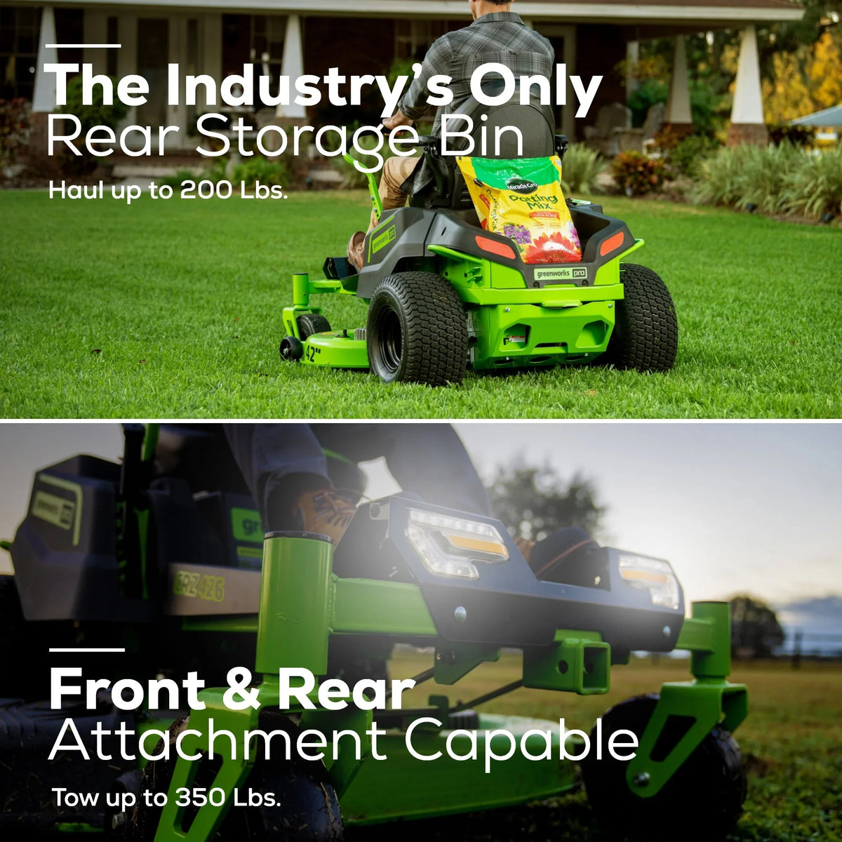 60V 42” Electric Zero Turn Mower with 8 Ah Batteries Q7738