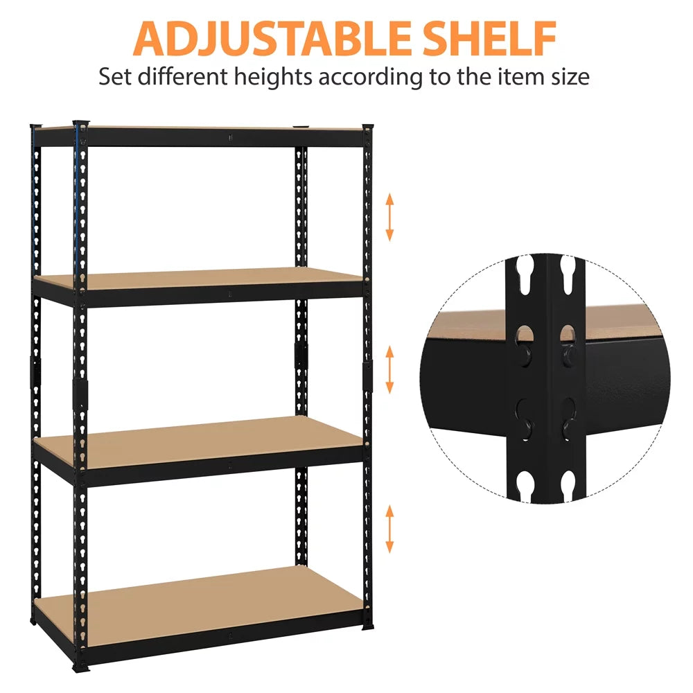 4-Tier Metal Storage Shelf Units J9817