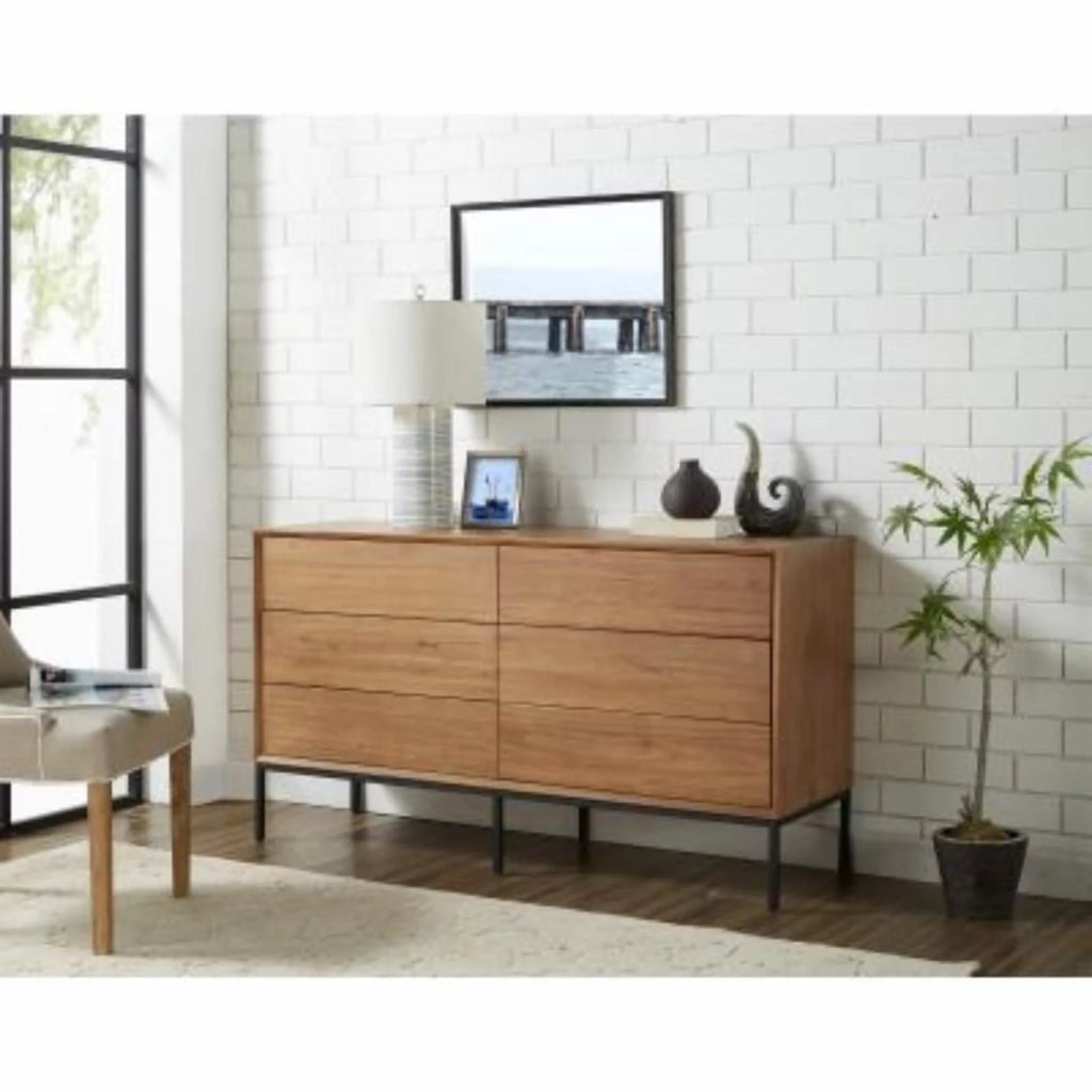 6 Drawer Double Dresser P817