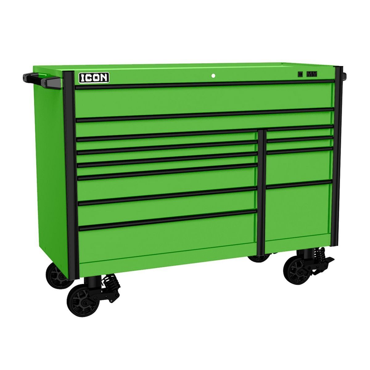 Red 56 in. x 25 in. Roll Cab A259
