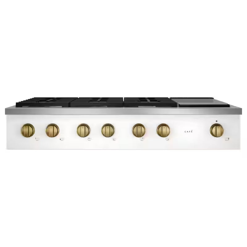 Range and Rangetop Handle and Knob Kit in Brushed Brass K3362