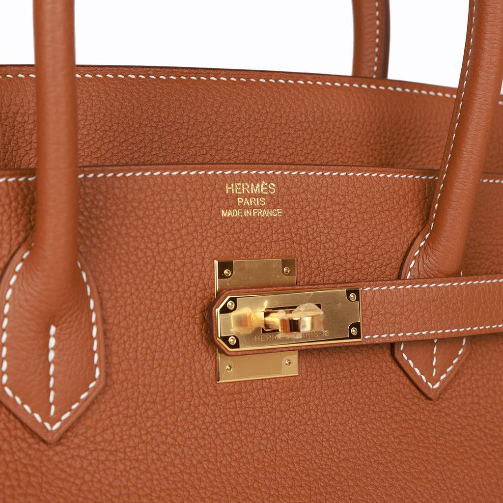 Gold Togo Leather Handbag Q4843
