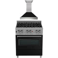 30 in. Dual Fuel Range and Range Hood Appliance Package Y582137