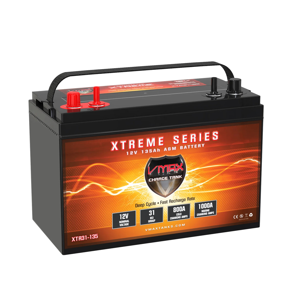 12V 135Ah Group 31 Agm Deep Cycle Battery H960