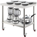 Stainless Steel Work Table 24x15in with 4 Casters O1192