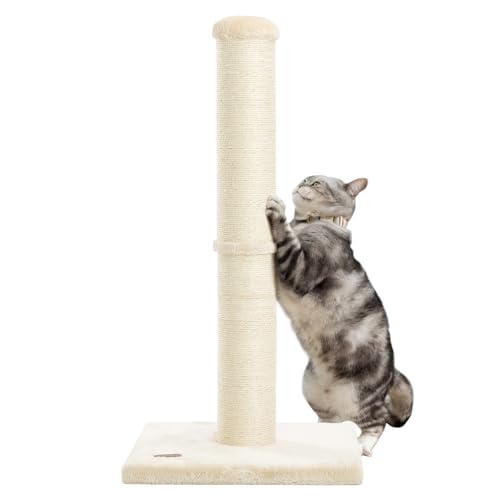 34 Inch Natural Sisal Cat Scratching Post T460