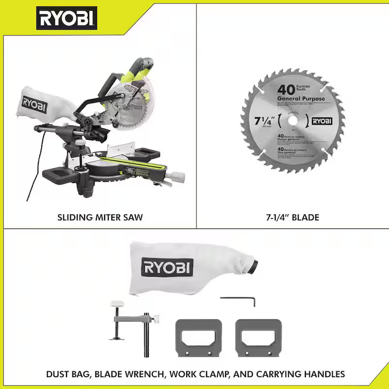 7-1/4 in. Sliding Compound Miter Saw E164