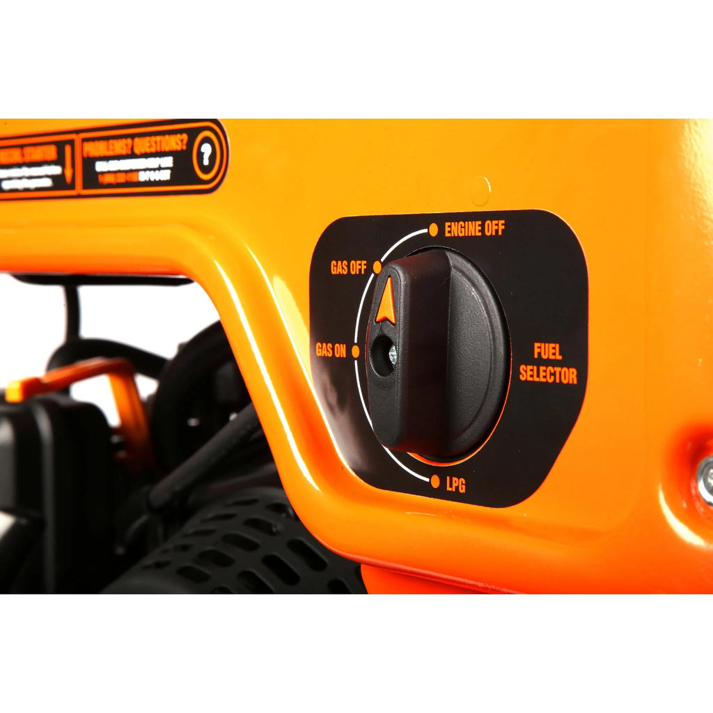 4500-Watt Dual Fuel Open Frame Inverter Generator with Electric Start D840564