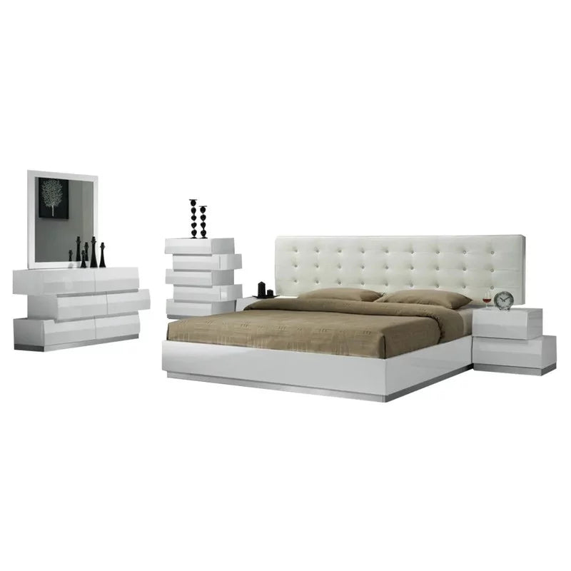 White Queen 3-Piece Bedroom Set O285