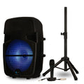 Rechargeable Wireless Loudspeaker with Tripod, Microphone, and Cable U54328