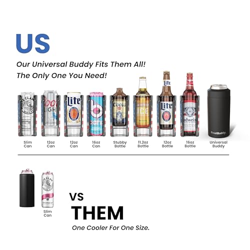 Stainless Steel Can Cooler for 12 oz & 16 oz Cans & Bottles Y703