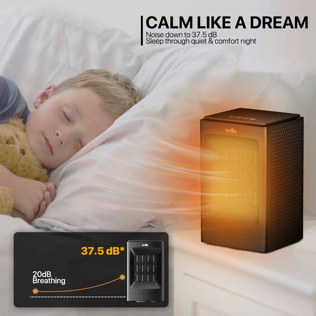 1500W PTC Electric Space Heater with Timer, Black H242